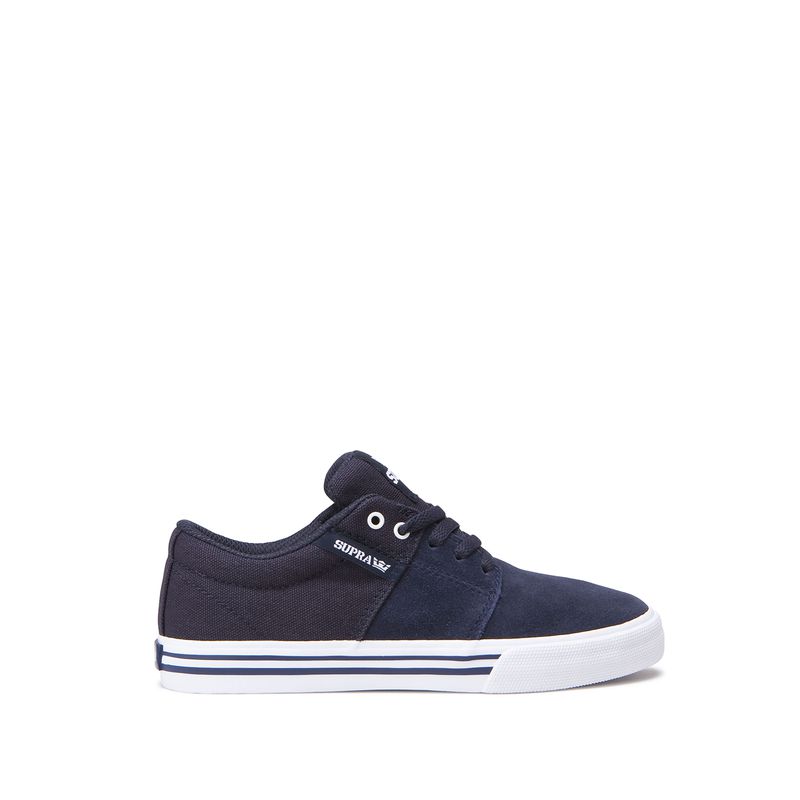 Supra Stacks Ii Vulc Low Top Schuhe Kinder - Navy TGT33658